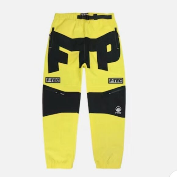 FTP F-Tec Pant FuckThePopulation Water Repellant Streetwear Yellow XL NWT in pkg - Picture 1 of 5